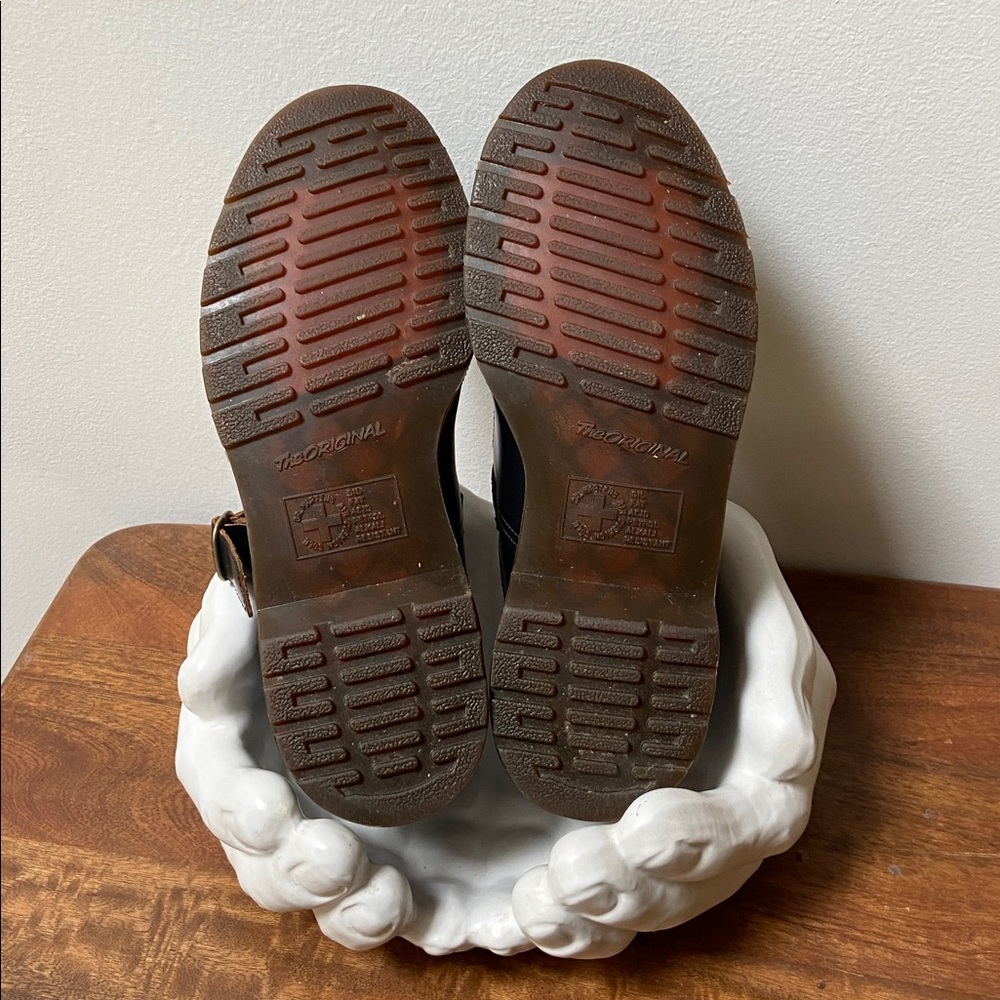 Dr. Martens Vintage Indica Black Mary Jane Leather Shoes - Picture 7 of 10